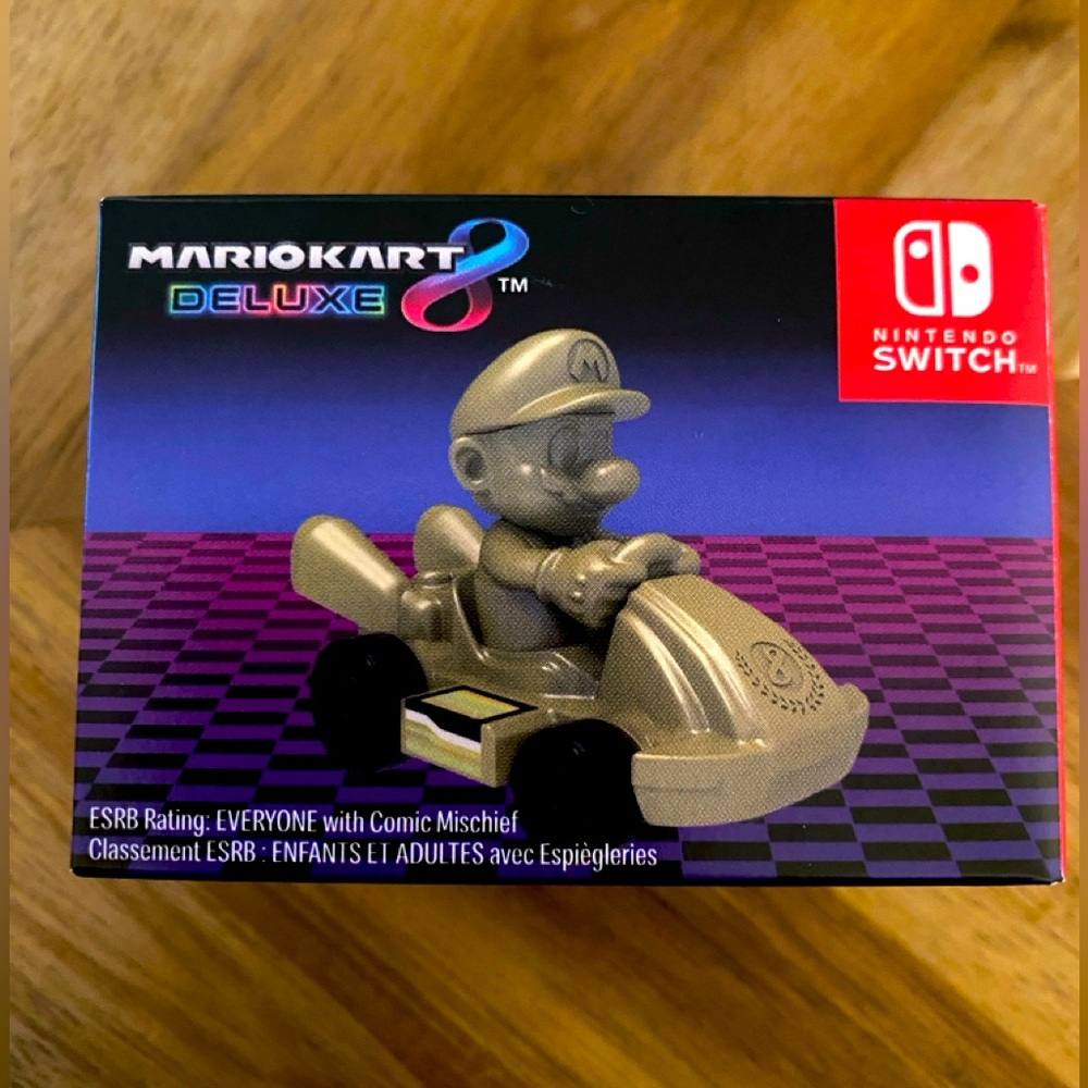 NIB Gold Mario Kart Toy Car McDonald’s Happy Meal New in Box